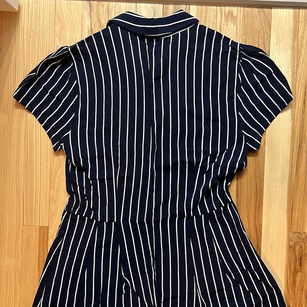 J. Crew Navy and White Striped Maxi Dress - Picture 5 of 6